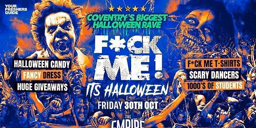 F*CK ME It's Halloween | Coventry Freshers 2026 & Warwick Freshers 2026