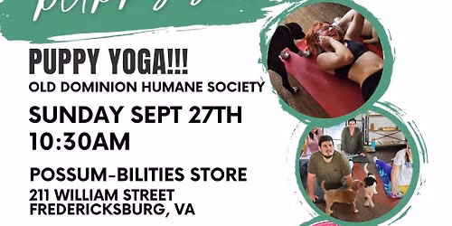 PUPPY YOGA!!!