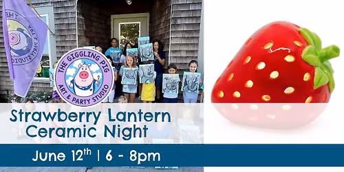 Strawberry Lantern Ceramic Night \ud83c\udf53