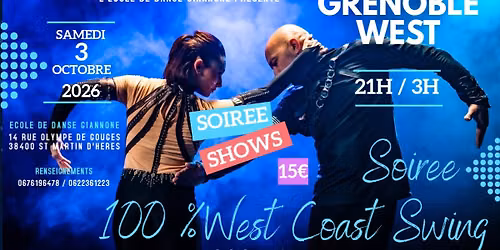 SOIREE WEST COAST SWING  Grenoble west 