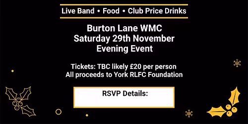 York RLFC Fans Pre-Xmas Party