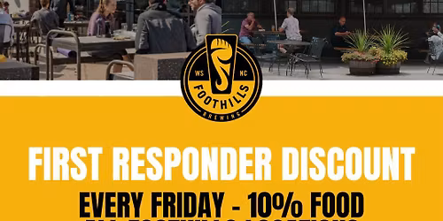 First Responder Fridays - 10% off Food