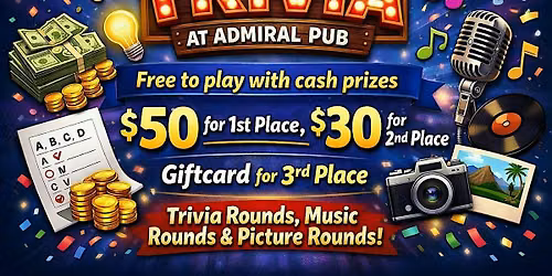 Wednesday Trivia at Admiral Pub