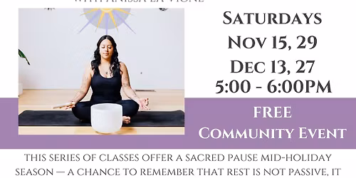 FREE Restorative Yoga 4-Part Series