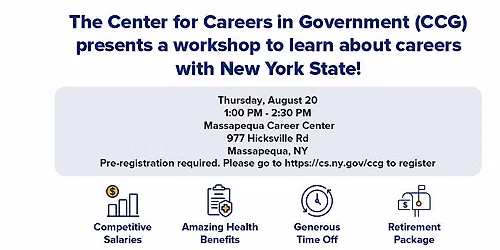 Massapequa Workshop: Learn about Civil Service Careers and NY HELPS