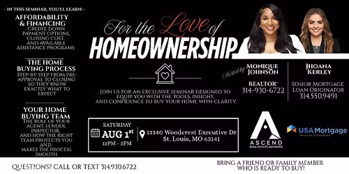 For The Love of HOMEOWNERSHIP