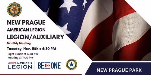 New Prague American Legion Monthly Meeting