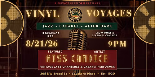 VINYL VOYAGES-A Vintage Jazz Cabaret