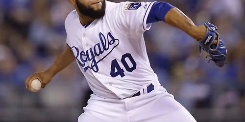 Parking Kansas City Royals at Los Angeles Dodgers