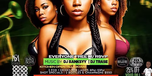 Kulture Friday NYC Aries Party Ladies HipHop RNB Reggae Afrobeat soca free