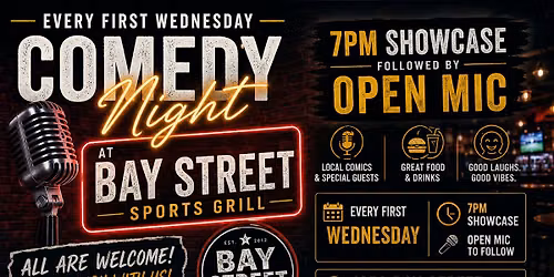 comedy showcase bay street sports grill