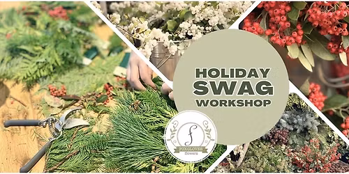 Holiday Door Swag Workshop at The Gorge Pavilion Hosted by Foxgloves Flowers