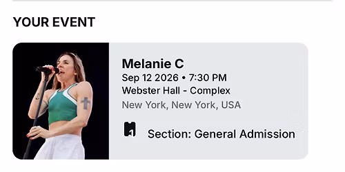 Melanie C at Castro Theatre