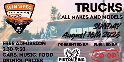 WCC presents Truck Night (all makes & models)