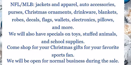 Rick's Vending Holiday Parking Lot Sale - Now Inside!