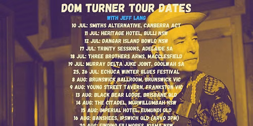 Dom Turner & The Rural Blues Project Live at Marrickville Bowling Club (Internation Blues Day)