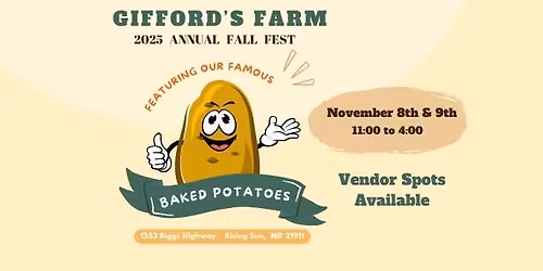 Gifford's Farm 2025 Annual Fall Fest