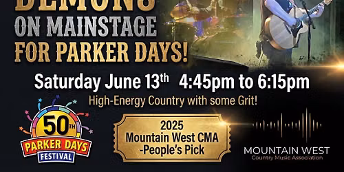 HILLBILLY DEMONS @ ON MAINSTAGE -PARKER DAYS FESTIVAL 