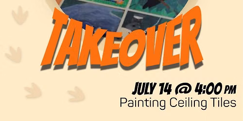 Teen Takeover: Painting Ceiling Tiles