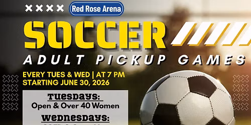 COED & Open Men Soccer Pickup Games