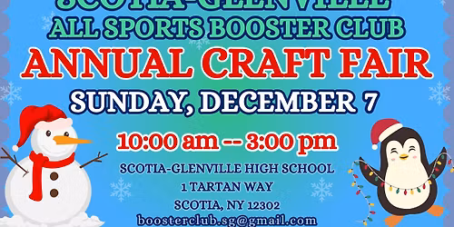 Scotia-Glenville All Sports Booster Club's Annual Holiday Craft Fair