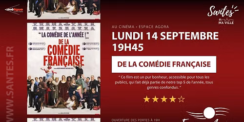 Cin\u00e9ma \u2022 De la com\u00e9die fran\u00e7aise