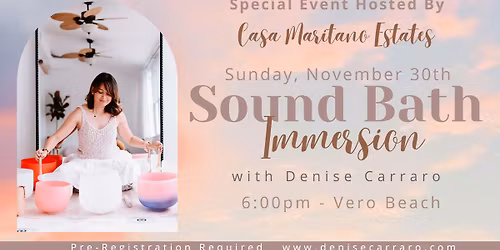 Sound Bath Immersion | Vero Beach