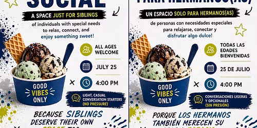  2026 SIBLING ICE CREAM SOCIAL \n