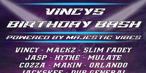 Vincy's birthday bash - Underground audio