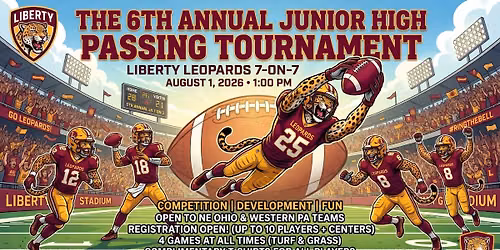 6TH ANNUAL JUNIOR HIGH PASSING TOURNAMENT | Liberty Leopards 7v7 Competition