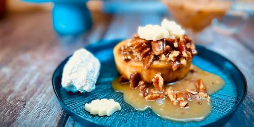 Mini Pumpkin Cheesecakes with Drunken Maple Pecan Caramel Sauce \u2014 Florida Academy of Baking