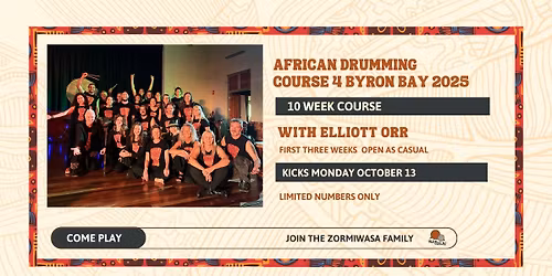 African Drumming Course in Byron Bay with Elliott Orr
