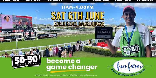 50-50 Charity Raffle x Brisbane Racing Club - Eagle Farm Oaks Day