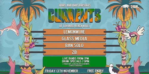 CURRENTS W\/ Lemonwire \/\/ Glass Media \/\/ Ban Solo \/\/ 2B