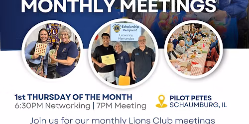 Schaumburg - Hoffman Lions Club Monthly Meeting