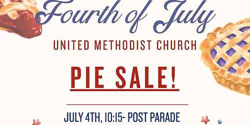 Fourth of July Pie Sale