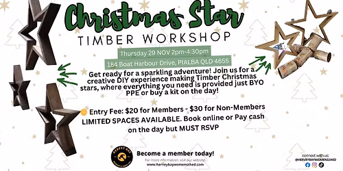 Timber Christmas Star Workshop