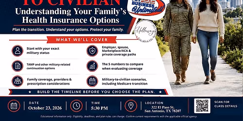 VBU Presents: From Miltary to Civilian - Understand Health Benefit Options