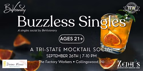 Buzzless Singles: A Tri-State Mocktail Social | 21+