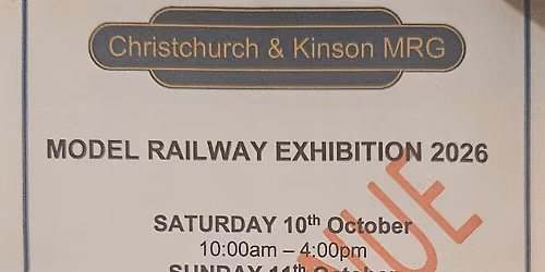 Christchurch & Kinson Model Railway Exhibition 2026