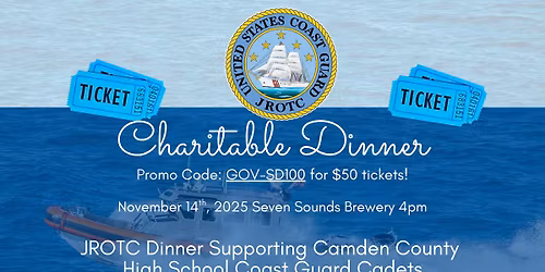 JROTC Dinner Supporting Camden County High School Coast Guard Cadets