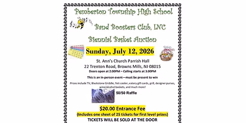 PTHS Band Boosters Basket Auction 2026