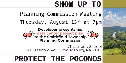 Developer presents his plan to BUILD A DATA CENTER to the Smithfield Township Planning Commission