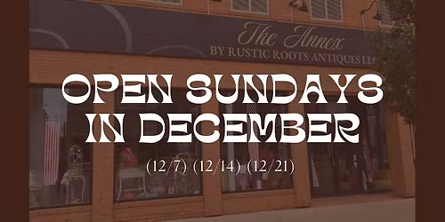 Shop Downtown Sundays \u2013 Holiday Edition
