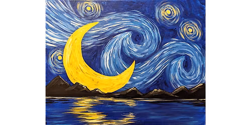 Starry Night Under the Moon - Paint and Sip in Houston | Classpop!\u2122