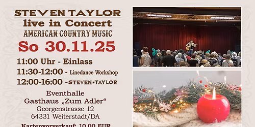 Steven Taylor in concert - American Country Music
