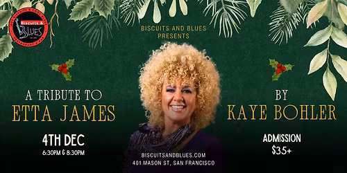 A Tribute to Etta James by Kaye Bohler