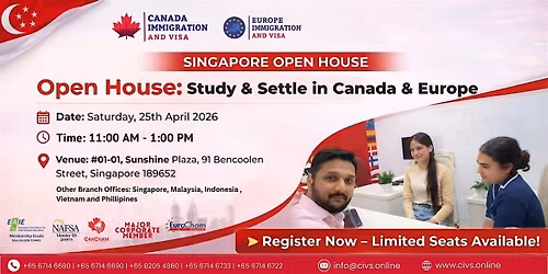 Open House | INFO & APPLICATION DAY | SINGAPORE
