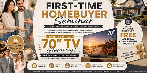 Keys and Coffee..and Matcha | First-Time Homebuyer Seminar | San Diego