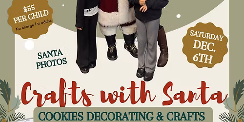 Crafts & Cookies with Santa!